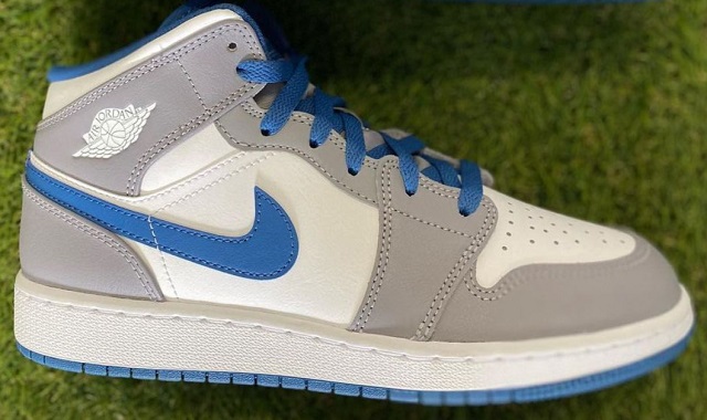 Air Jordan Retro 1 Grade AAA Grey White Blue [Cheap Jordans Shoes 1 67]